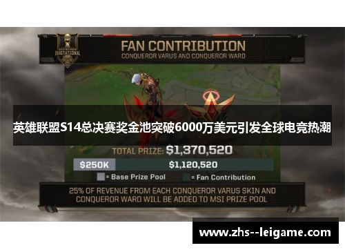 英雄联盟S14总决赛奖金池突破6000万美元引发全球电竞热潮